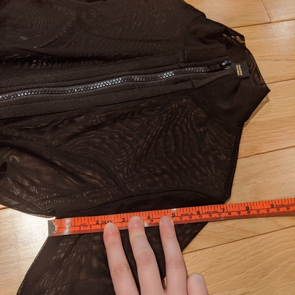 Sirens Revamped Sexy Sheer Mesh Mock Neck - Picture 6 of 6